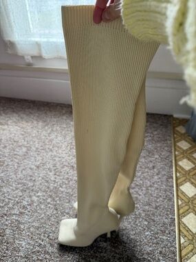 Over the Knee Square Toe Heel Boots